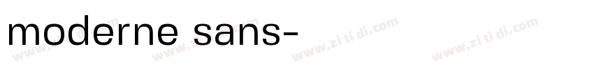 moderne sans字体转换
